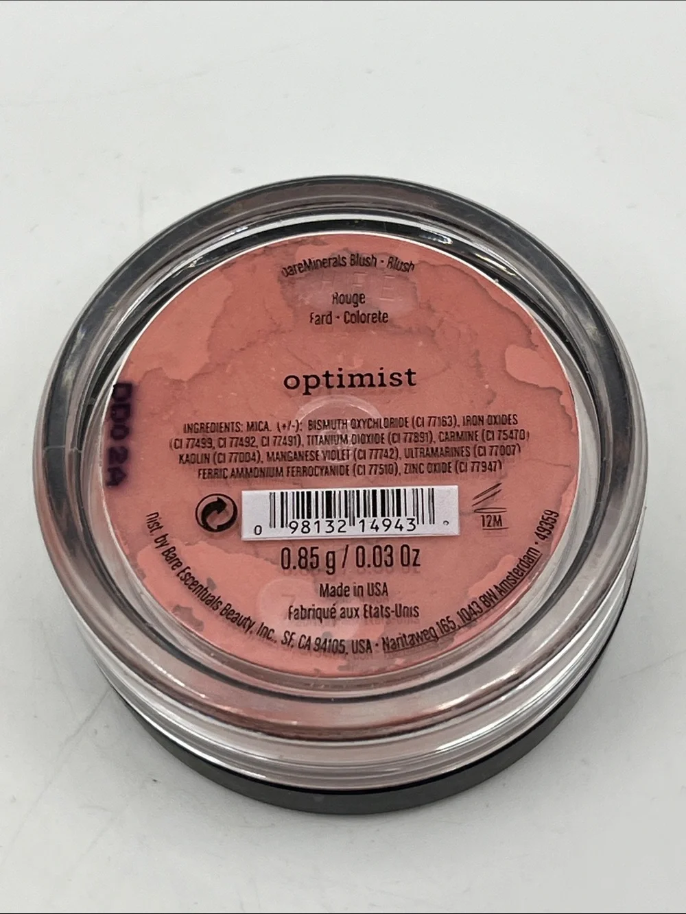 bareMinerals Optimist Powder Blush - Optimist - .03 Oz.